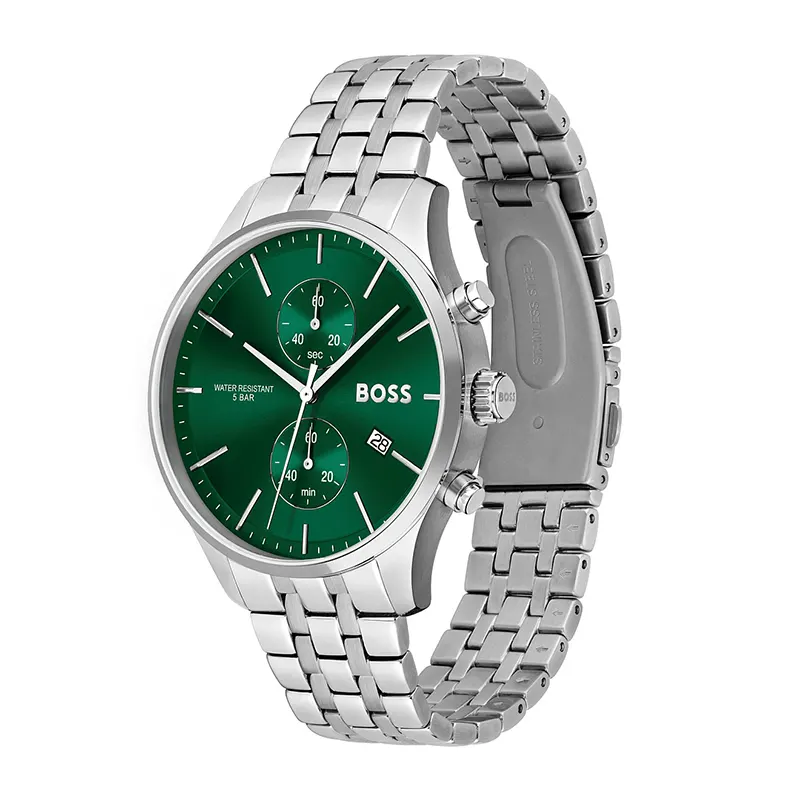 Hugo Boss Associate Green Dial Quartz Men’s Watch- 1513975